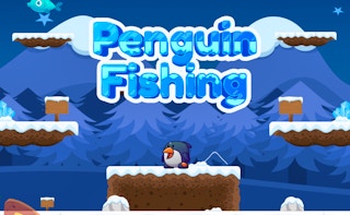 Image Penguin Fishing